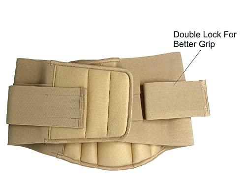 Generic Premium Lumbo Sacral (L.S Belt) Corset- Back Pain Belt Waist Support (Beige) (SMALL)