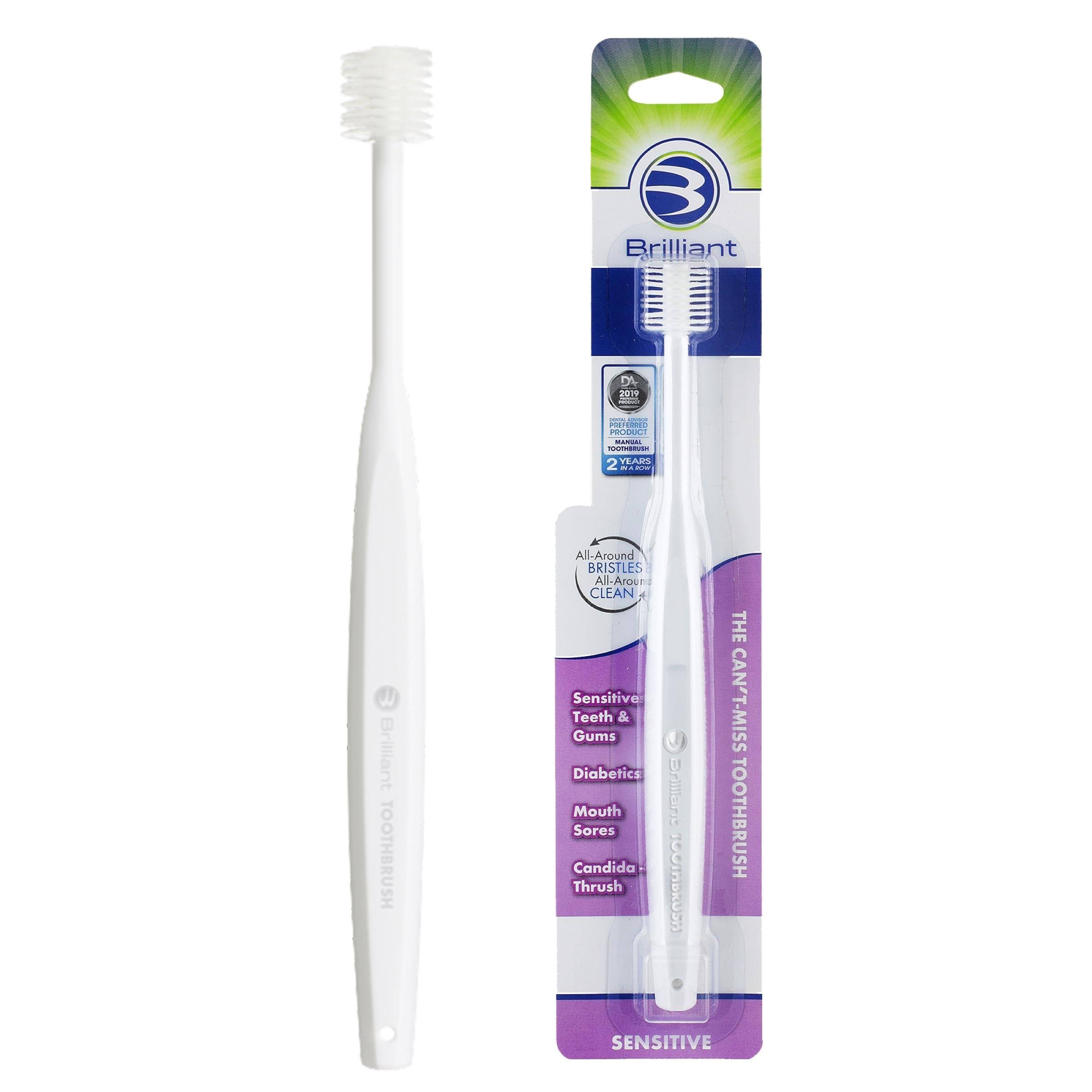 HartFelt 1 Count : HartFelt Sensitive 360 Toothbrush (1 Count)–Great for Diabetics, Seniors, and those with Dry Mouth