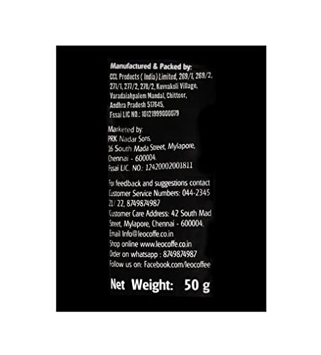 LEO COFFEE Leo Coffee Ultimate Pure Instant Coffee Powder, 50gm Sachet