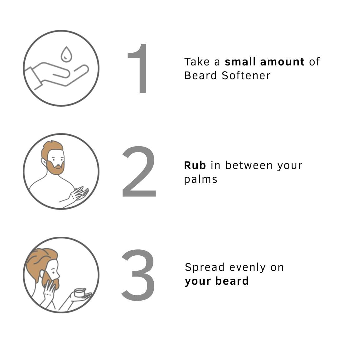 Ustraa Ustraa Beard Growth Oil - 35ml - More Beard Growth, With Redensyl, 8 Natural Oils including Jojoba Oil & Beard Softener Woody - 100g - Softens and nourishes your beard without Sulphates or Parabens