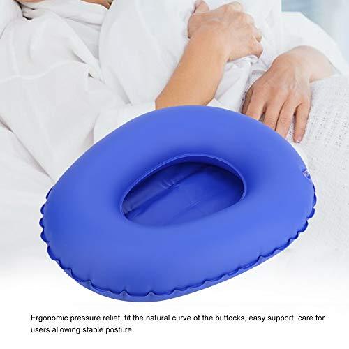 Wakects Medical Inflatable Bed Pan, Portable Washable Anti Bedsore Air Cushions Bedpan Nursing Toilet for Elderly Bedridden