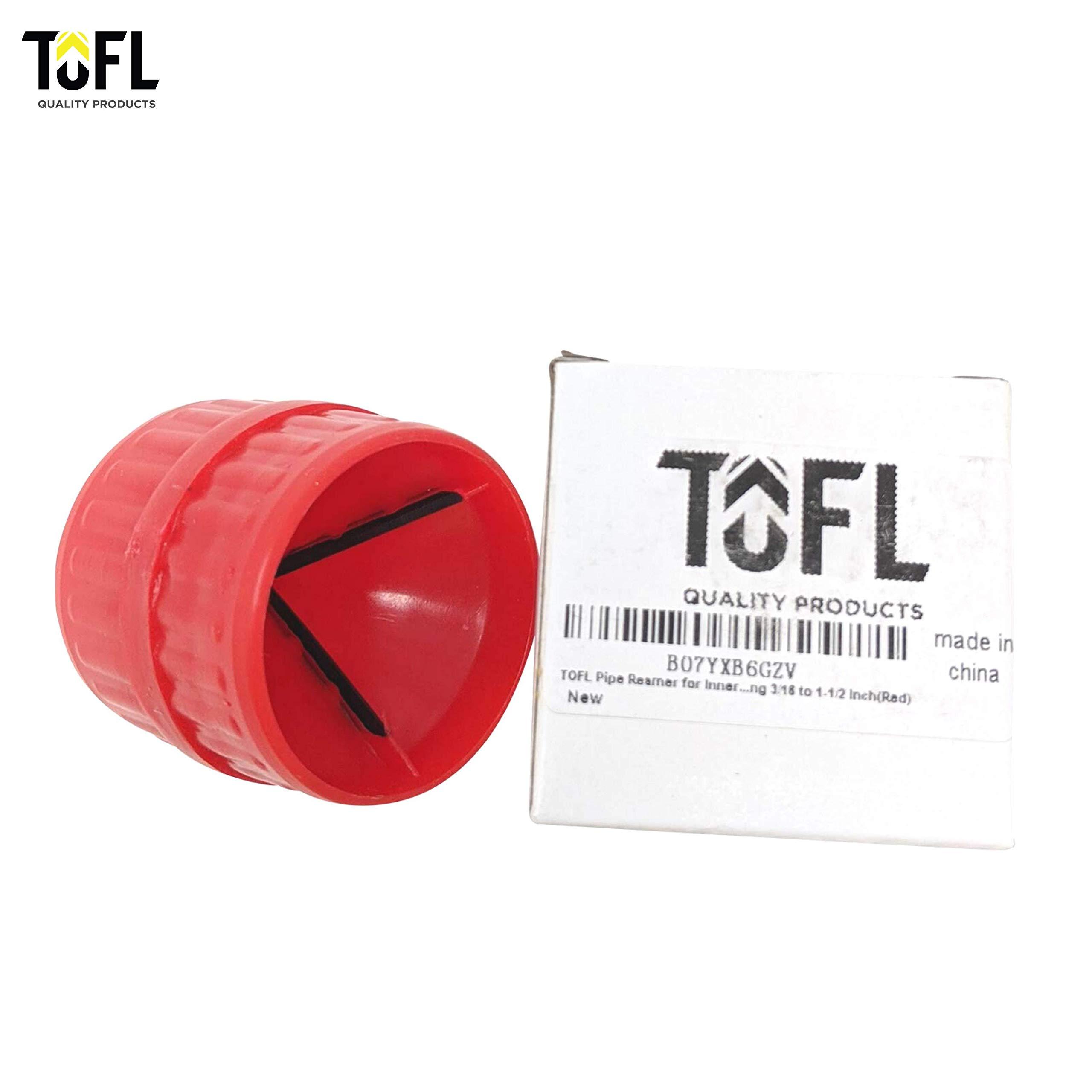 TOFL Copper Pipe Cleaner and Reamer Value Set - Tested and Proven by Plumbers To Prepare Pipes To Solder-4 in 1 Pipe Cleaner and Pipe Reamer, Plummers Use to Do The Job, Purchase Together To save You Money