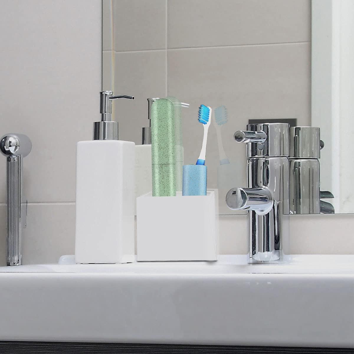 yuntop 4 Packs Portable Travel Toothbrush Case Breathable Travel Toothbrush Holders Bulk Toothbrush Holder for Travel Camping Home School Toothbrush Travel Container for Business Trip Toothbrush Cover