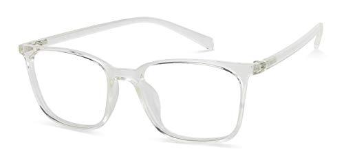 LENSKART BLU LENSKART BLU | Zero Power Blue Cut Computer Glasses | Anti Glare, Lightweight & Blocks Harmful Rays | UV Protection Specs | Men & Women | Medium | LB E13526 (Pack of 2)