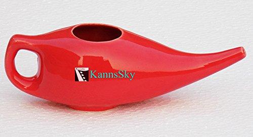 KannsSky KannsSky Ceramic Jala Neti Pot - Red