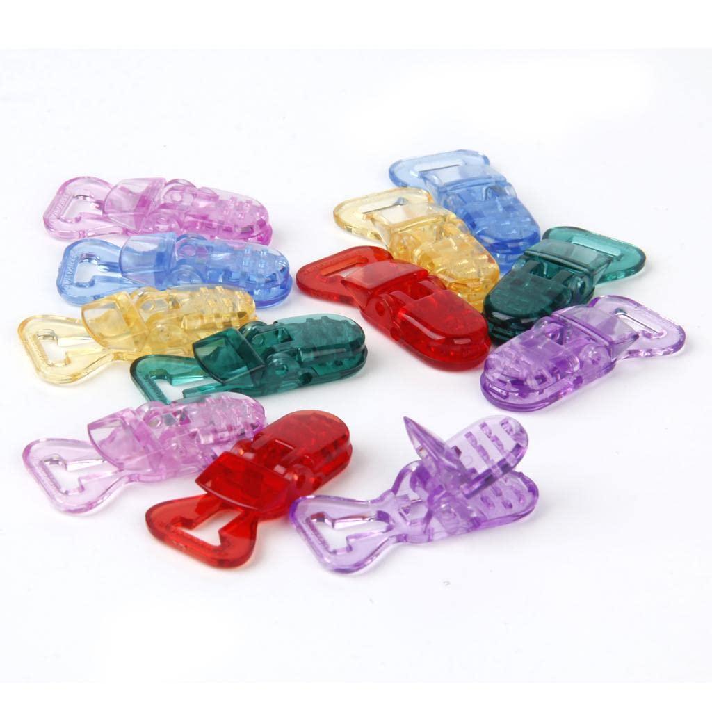 CALANDIS CALANDIS Universal ABS Clip-on Clamps Teeth Clip Nip for Cloth File S 12PCS Colors