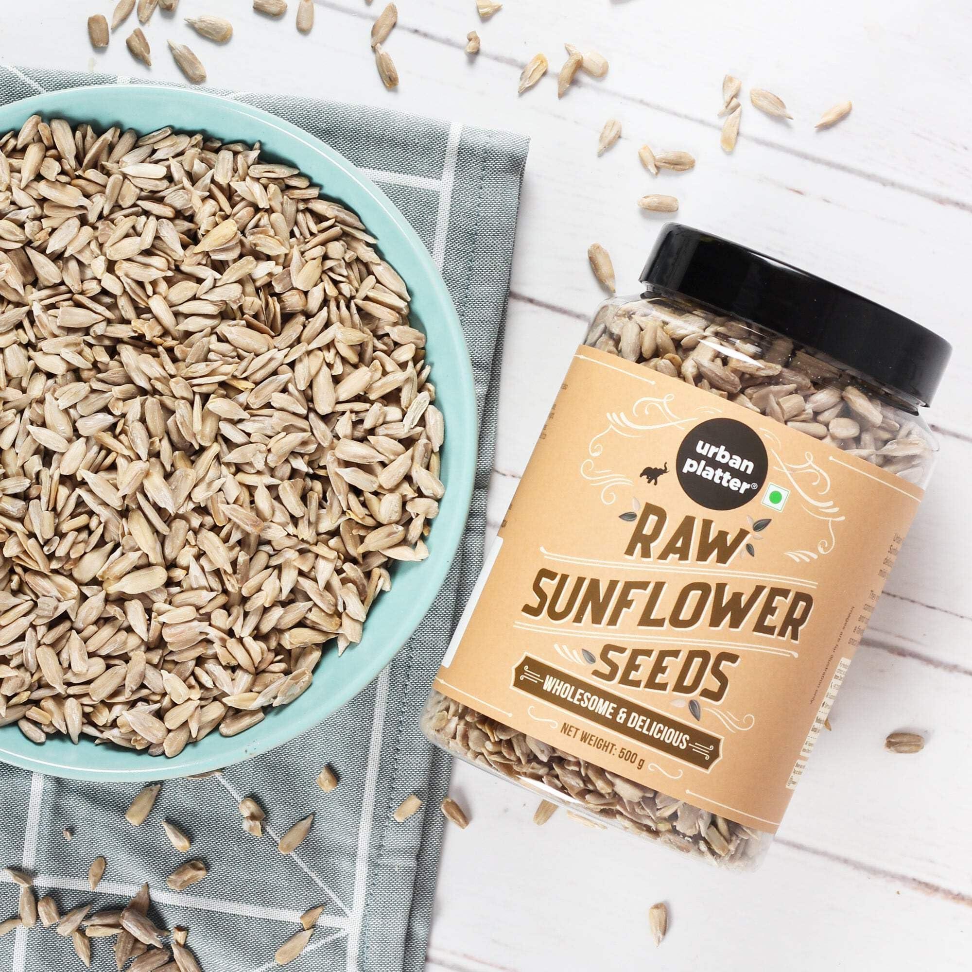 urban platter Urban Platter Raw Sunflower Seeds, 500g (Use in Salads, Trail Mixes, Baked Goods, Granola Bars, Desserts | Source of Protein & Fibre | Keto Diet Friendly | Immunity Booster | Pepitas Seed | Healthy Superfood Snack)