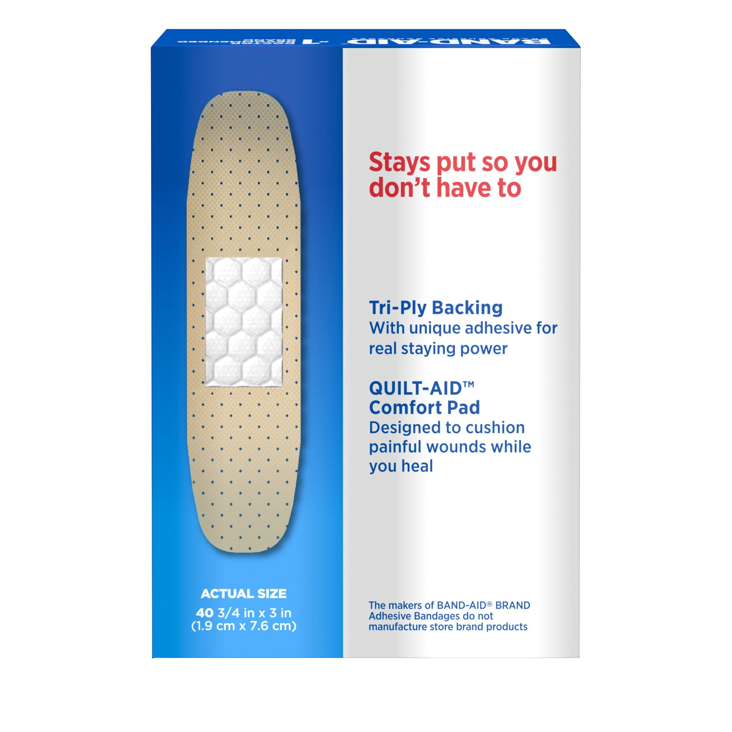 Band-Aid Band-Aid Brand Tru-Stay Sheer Strips Adhesive Bandages for First Aid and Wound Care, All One Size, 40 ct