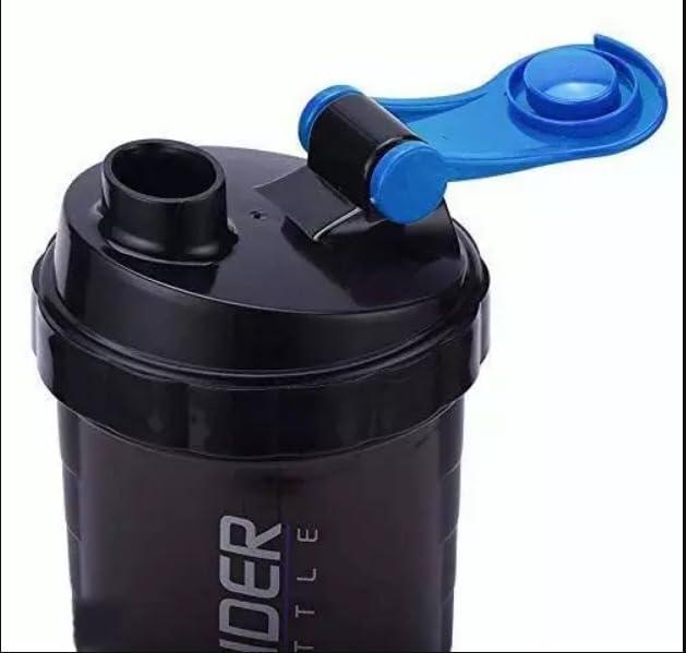 ZARWAR ZARWAR Protein Shaker: 100% Leakproof BPA-Free Blender Bottle for Gym, Running, and Workout - Sipper Protein Shaker with BCAAs, 500ml Capacity, Ideal for Men & Women, Black