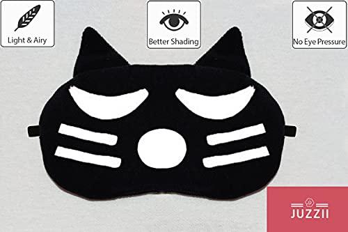 JUZZII JUZZII Velvet Super Soft & Smooth Sleep Eye Mask Shades for Men-Women, Girls-Boys, Kids - (Pack of 2 ) Couple Mask Set-30-31
