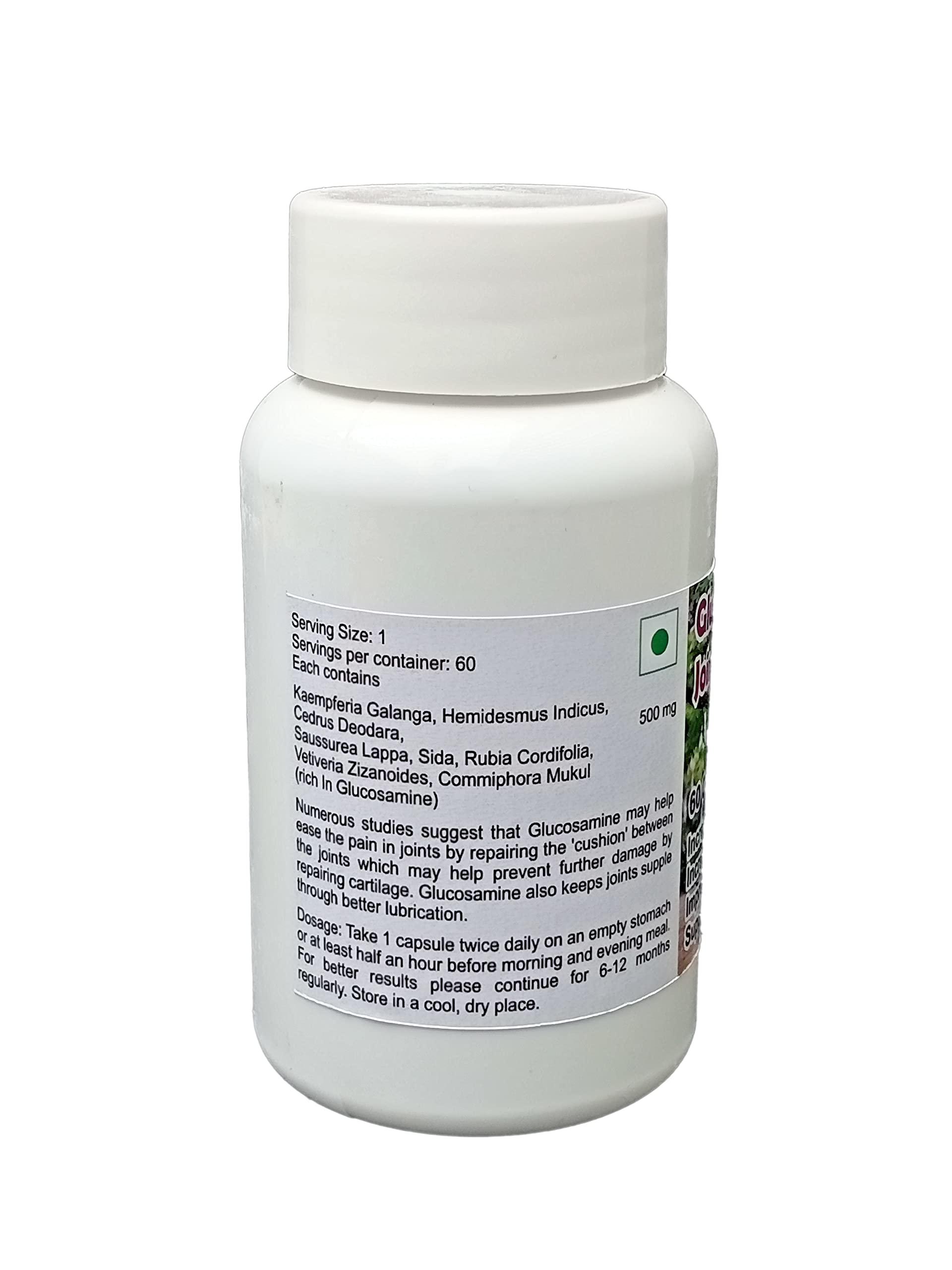 UNIVERSAL HERBAL & CONCENTRATES Glucosamine Joint Flex Capsule (Get One Bottle 50ml Glucosamine Joint Flex Drops Free)