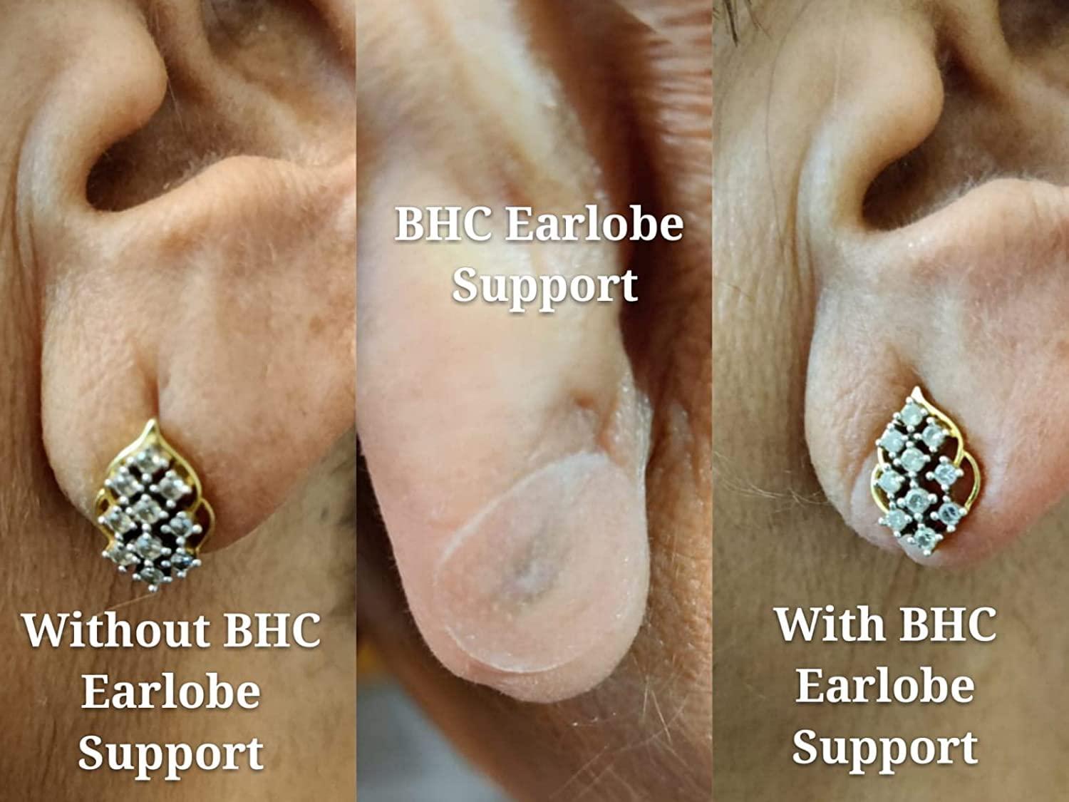 Generic AddGrip Invisible Ear Support Tape, EarLobe support patches for heavy earrings, ear sticker for heavy earrings, ear lifts for earrings , ear stopper for earring, earring support for heavy earrings (60 patches)