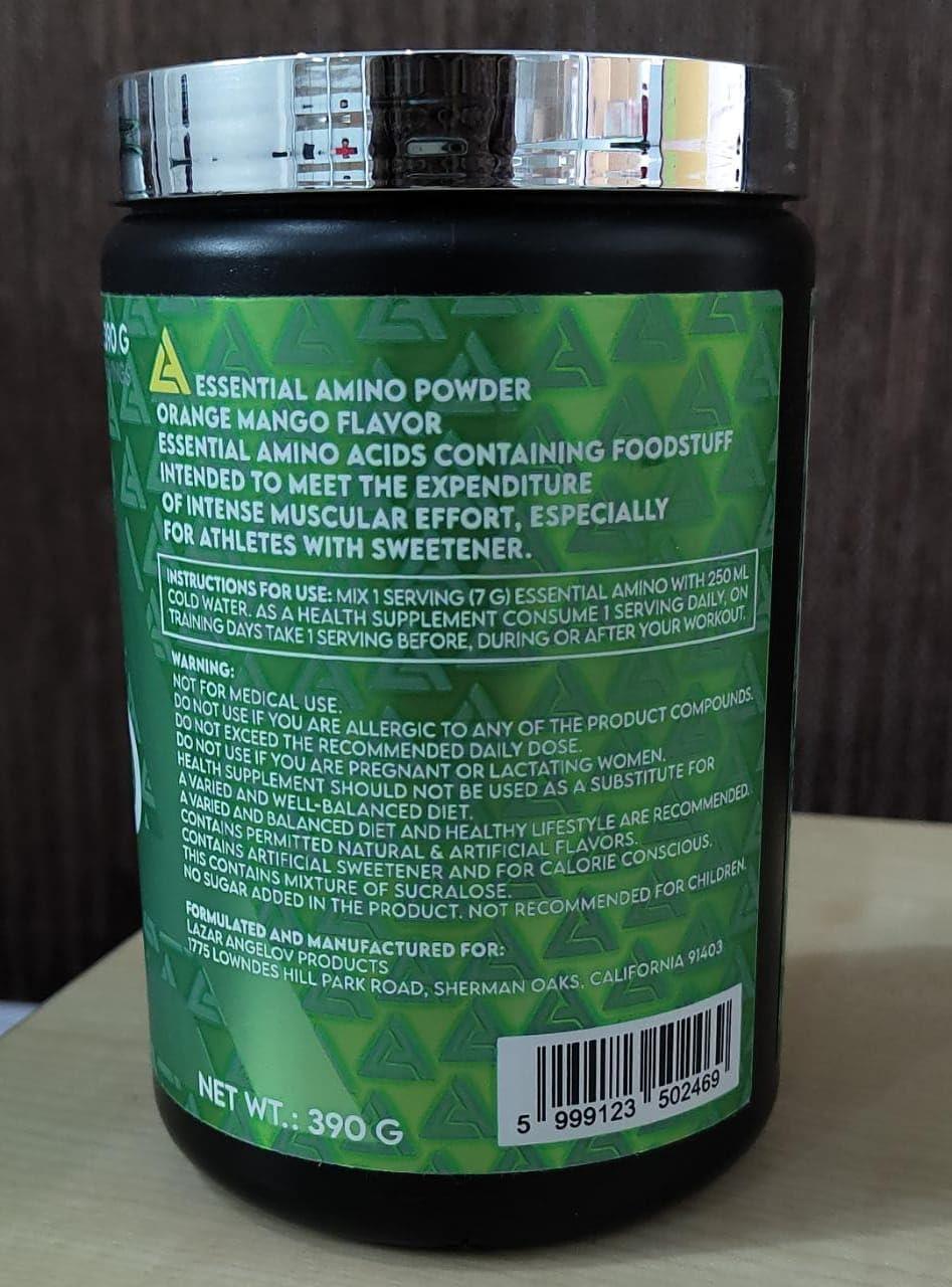 Lazar Angelov Nutrition LAZAR ANGELOV NUTRITION Essential Amino Powder EAA 55 Serv new- Intra Workout/Post Workout,9 Essential Amino acids for Muscle Recovery & Growth Free T SHIRT (PINEAPPLE)