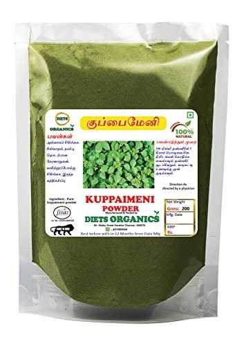 DIETS ORGANICS Diets Organics Kuppaimeni Powder -200 Gms | Acalypha indica/ Indian nettle Powder-200G pack of 1