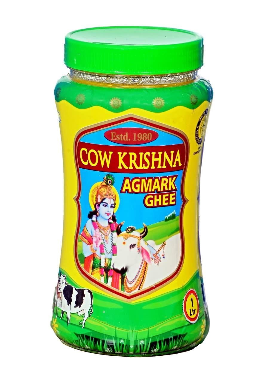 Generic Cow Krishna Agmark Ghee-Pure and Natural Cow Ghee 1 Ltr Jar