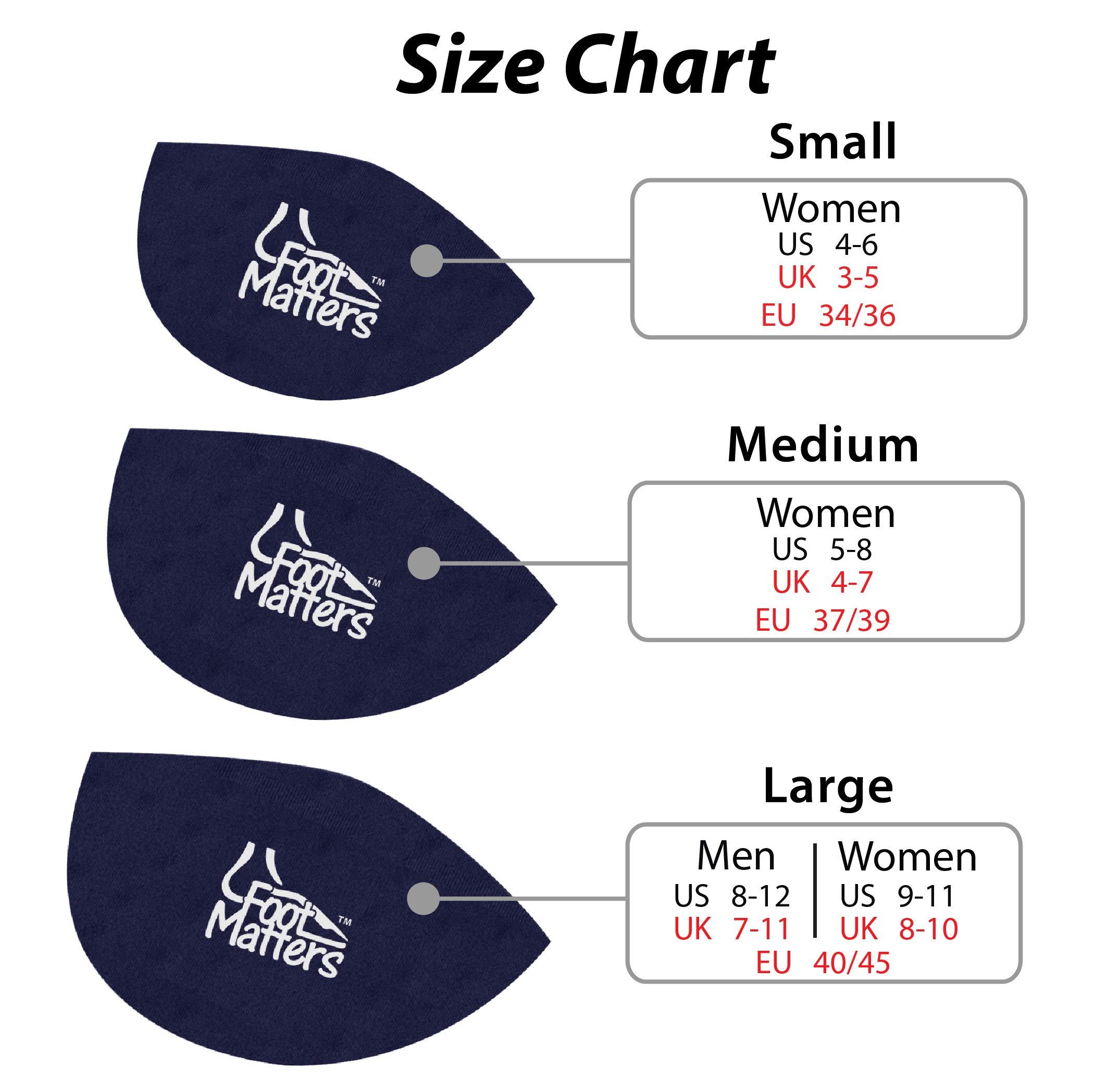 FOOTMATTERS FootMatters Arch Support Cushions - Prevent Foot Pain - Medium - 2 pair