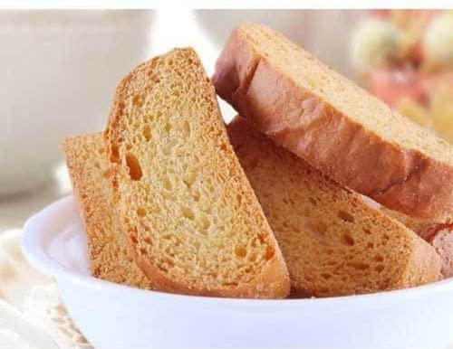 ANUVAN FEEL THE UTSAV AnuvanFeel The Utsav Special Cookies | AnuvanFeel The Utsav Mini Milk Toast | Baked Mini MIlk Rusk - 400 GM