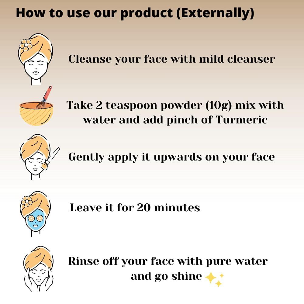 Herb's Goodness Herbs Goodness Organic Edible Kadukkai (Haritaki Powder) Seedless 100g  Inknut Powder| Harde Powder | Harad Powder For Dark Circles, Face Care And Healthy Digestion(Pack of 2)