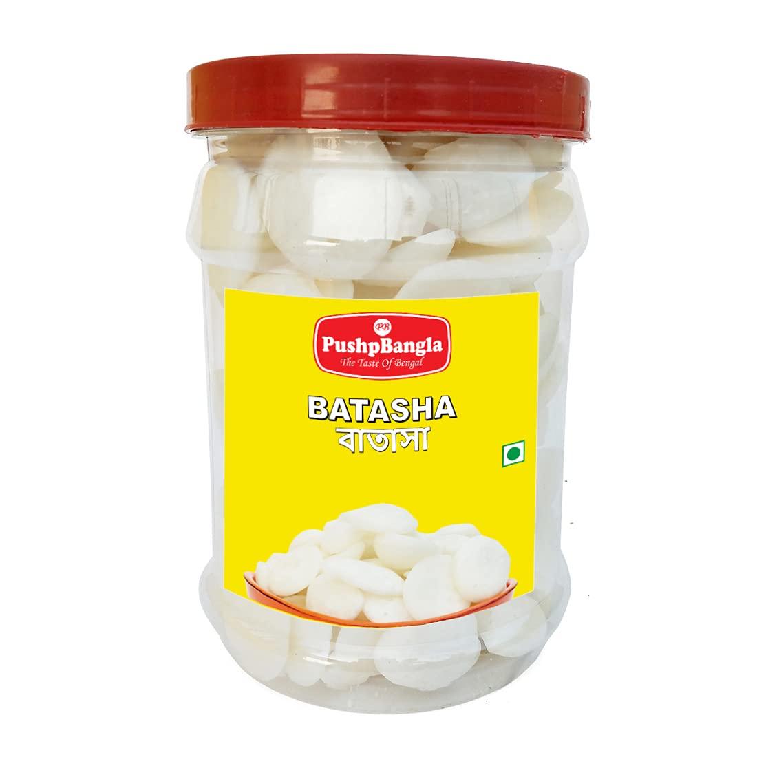 PushpBangla PushpBangla Special Sugar Batasha, Puja Patasha for Prasad, Sugar Drop Candy (375 gm)