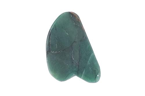 Saatvik Moringa SAATVIK MORINGA Gua Sha Scraping Massage Tool - For Skin Toning and Firming, Reducing Puffiness & Improving Skin Elasticity (Green)