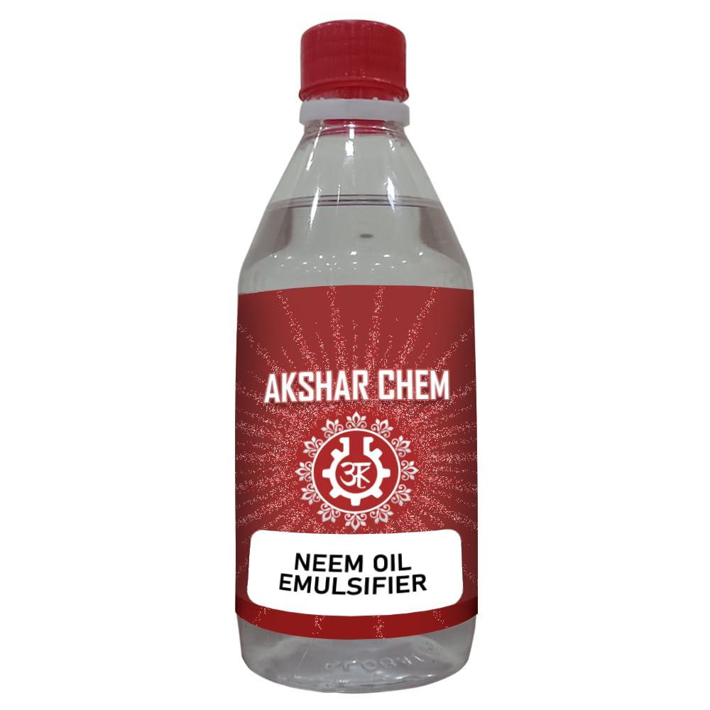 Akshar Chem Neem Oil Emulsifier (450 GM) - Multi-Purpose Organic Solution for Home and Industry