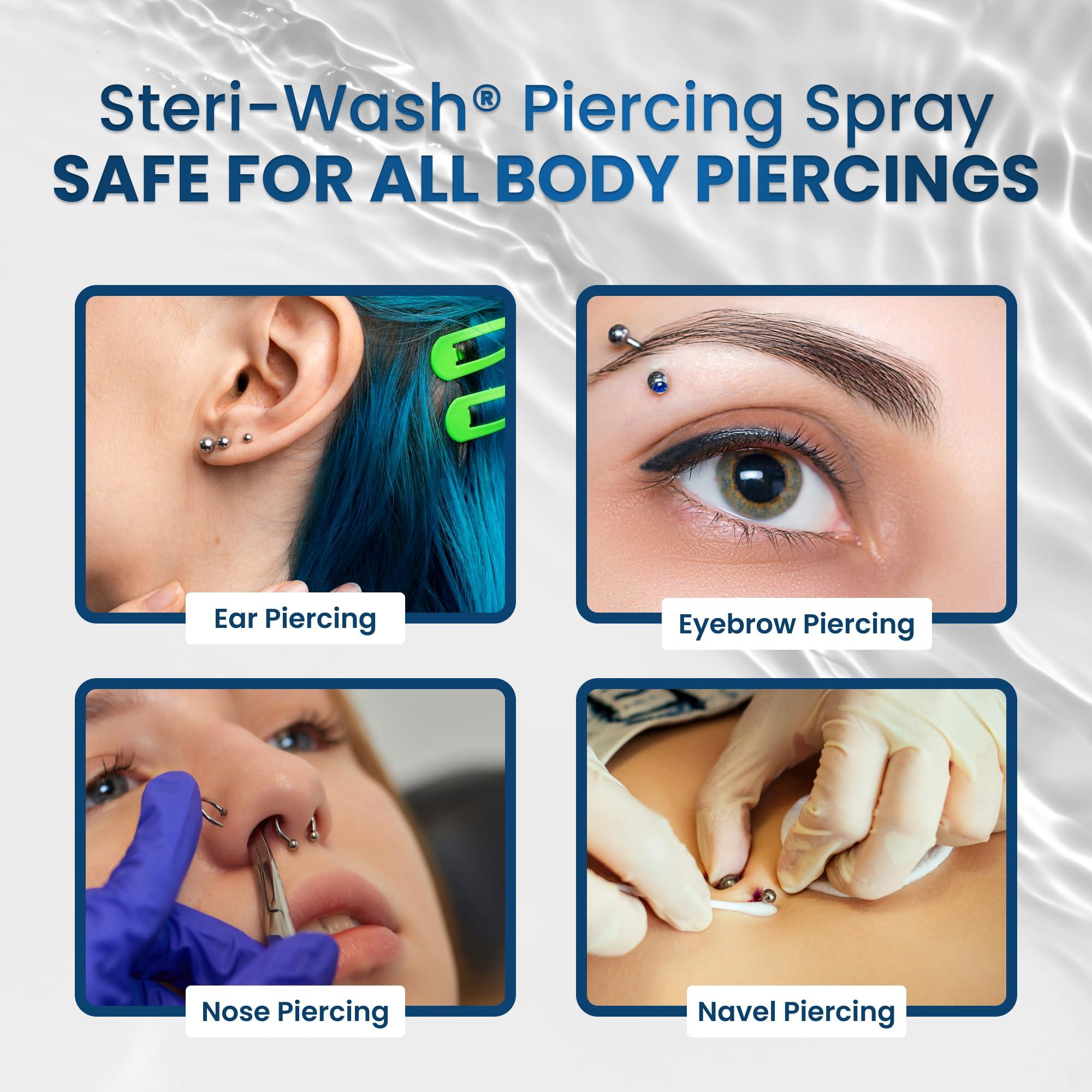 STERI - WASH STERI - WASH Steri-Wash Aftercare Piercing Spray 3 Oz