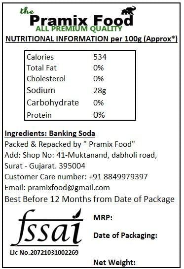 Pramix Pramix Baking Soda, Perfect for Baking, Cooking, Cleaning, Skin, Teeth, Hair & Scrubs (Multi-Purpose) - 250g