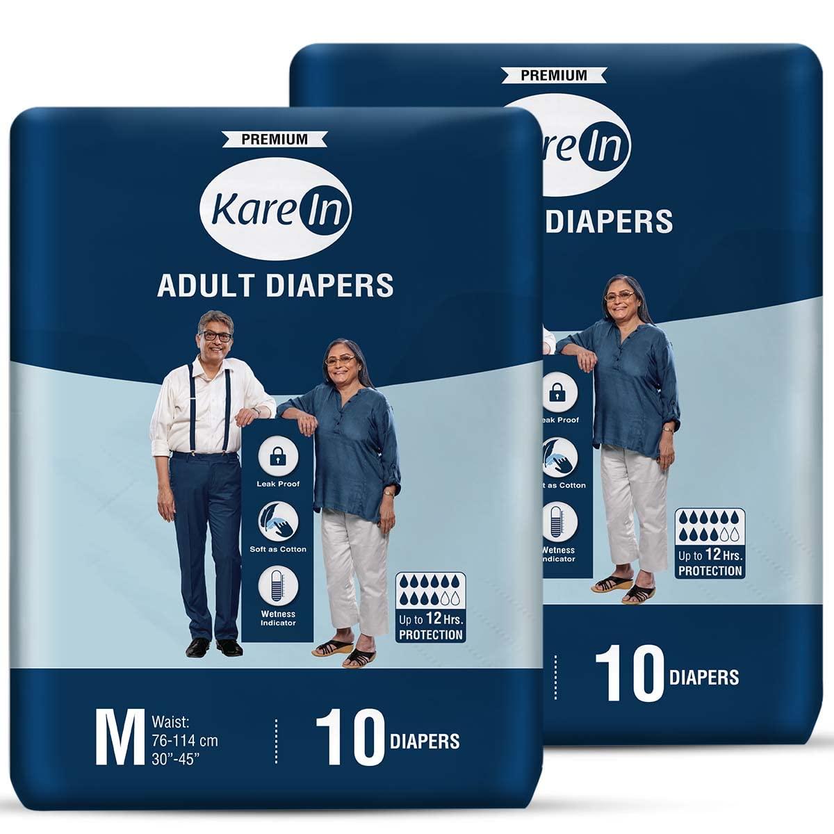 KareIn Kare In Premium Adult Diaper Pants, Medium - 30 Count & Kare In Premium Adult Diapers, Medium, 20 Count