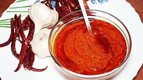 DRYFII Dryfii Rajasthani Natural, Homemade Lal Mirch Lahsun Chutney/ Red Chilli Garlic Chutney Ready to Eat Instant Mix Powder 250Gm Chutney Powder