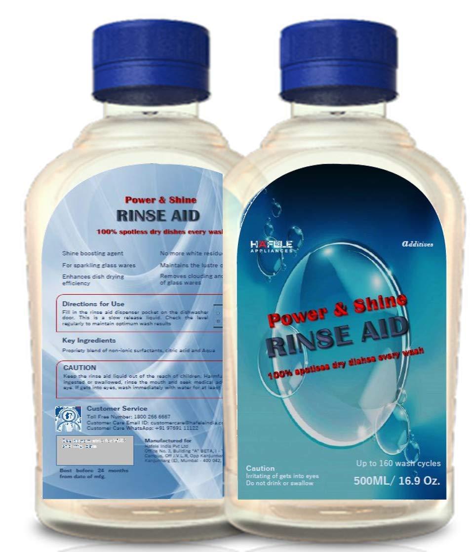 Hafele Hafele Dishwasher Additives Pack - Dishwashing Detergent 1kg (Pack of 3), Salt 1kg (Pack of 3) & Rinse Aid 500ml (Pack of 2)