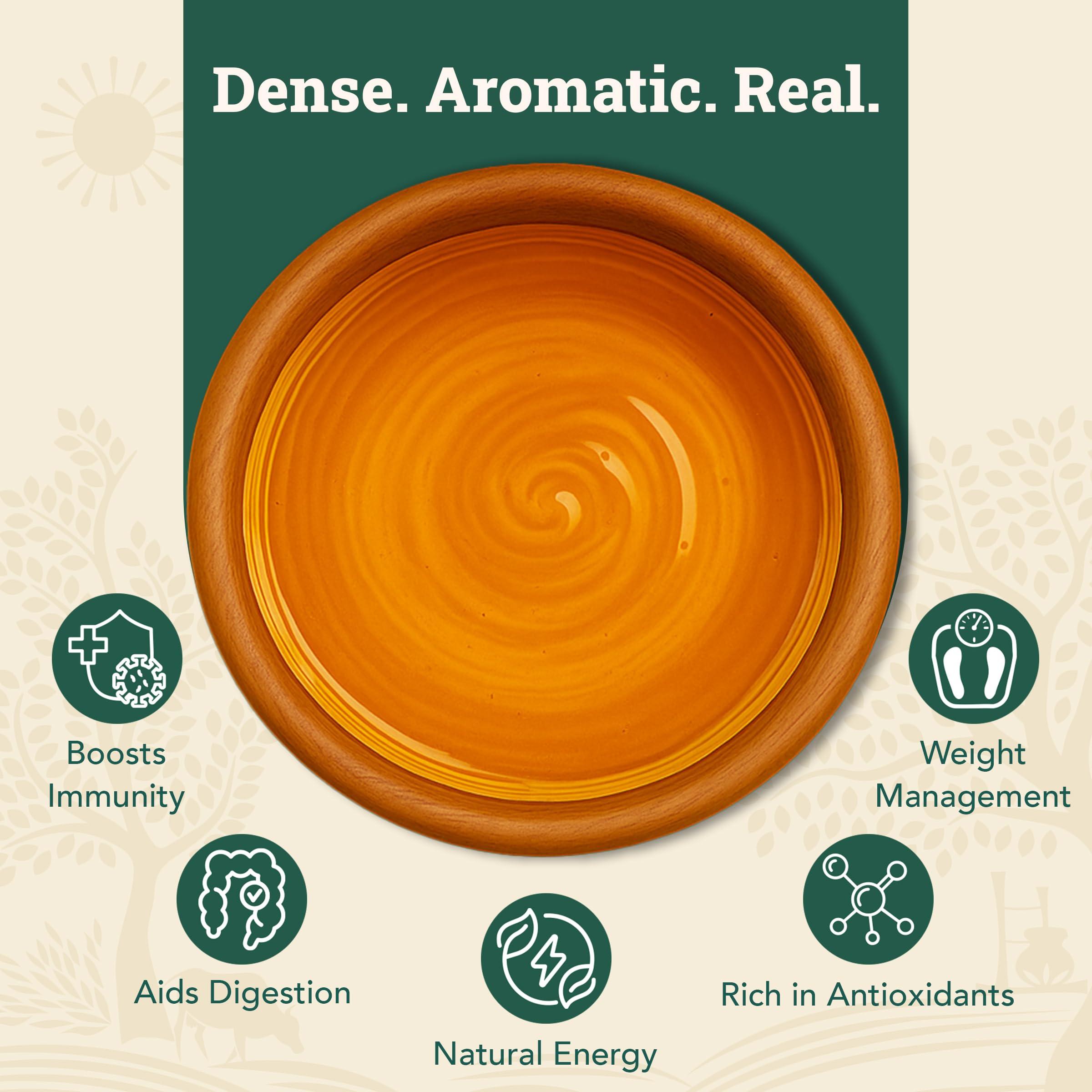 Anveshan Empowering farmers with technology Anveshan Wild Forest Honey 500g | Glass Jar | NMR tested | Raw & Unprocessed | No Added Sugar | Immunity Boosting