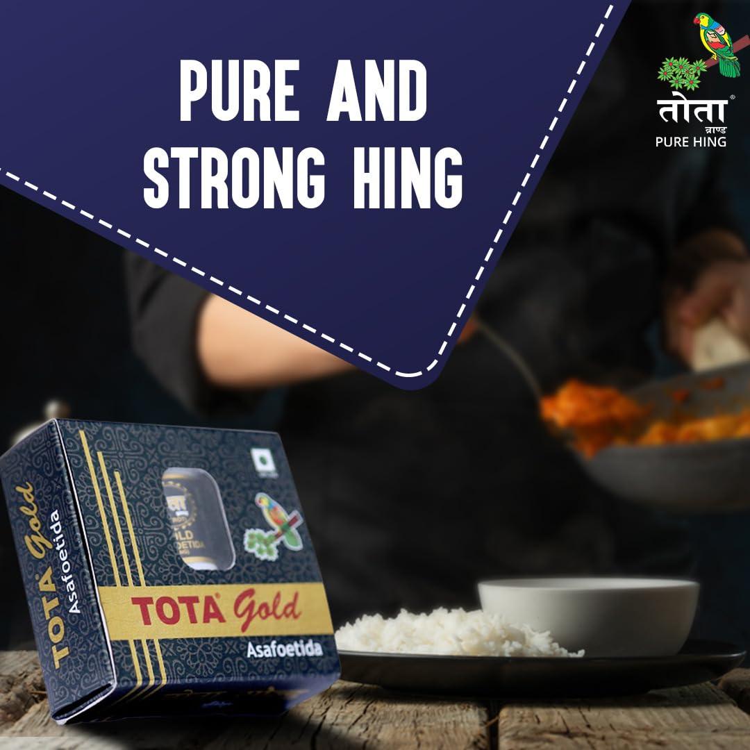 TOTA TOTA Gold Premium Pure And Strong Hing Granules 7Gm (Heeng/Asafoetida)
