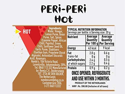 Nando's Nando's Peri Peri Chilli Sauce - Hot, 250g, Product of The Netherlands