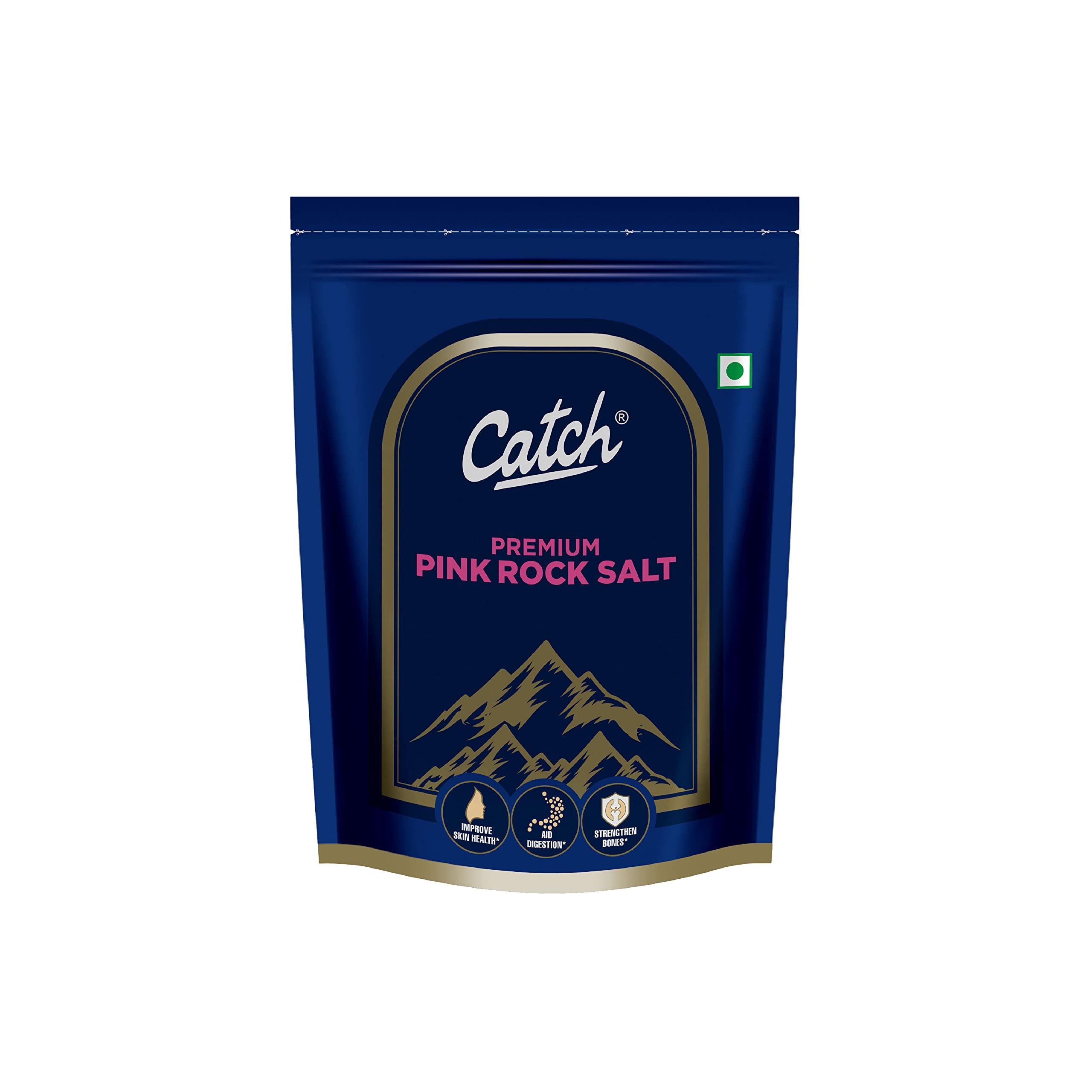 catch Catch Black Pepper Sprinkler 100 GM + Catch Rock Salt | Pink Rock Salt Premium | Sendha Namak 1 Kg - Spice/Masala Combo Pack