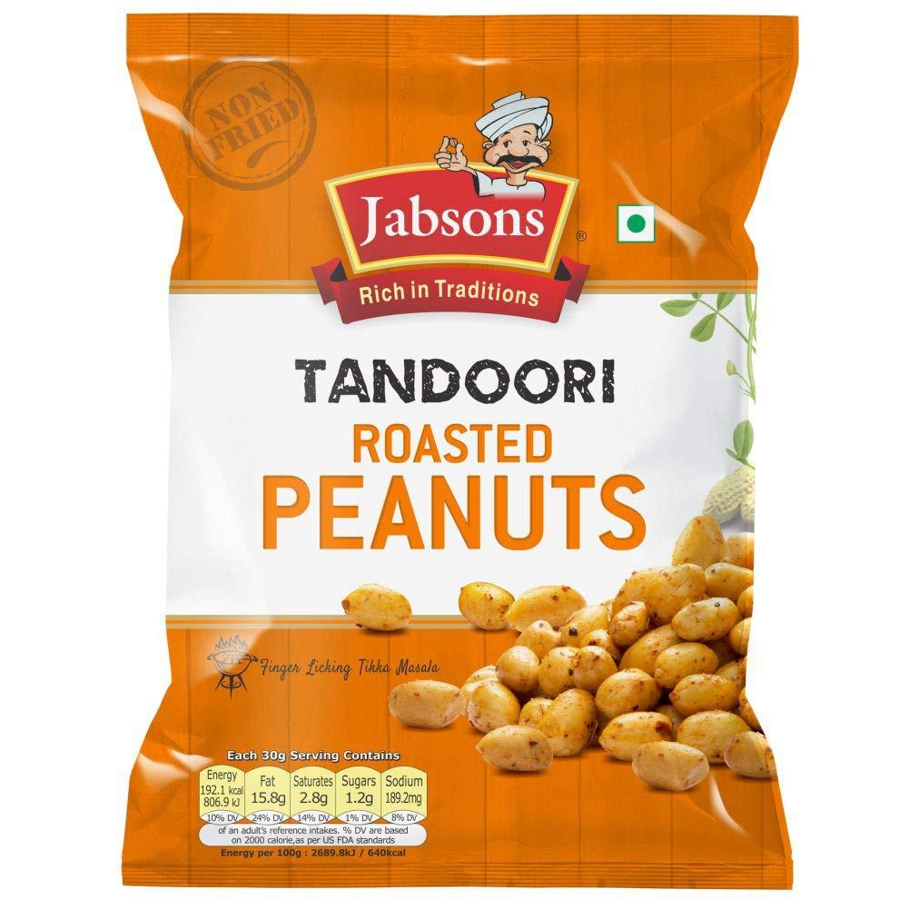 Jabsons Jabsons Roasted Peanut Different Flavours - Pack Of 7 | Gluten free| Healthy Ready to Eat Snacks |Jumbo Bharuchi Flavoured Peanuts | Moongphali Dana |Roasted Peanut Sing
