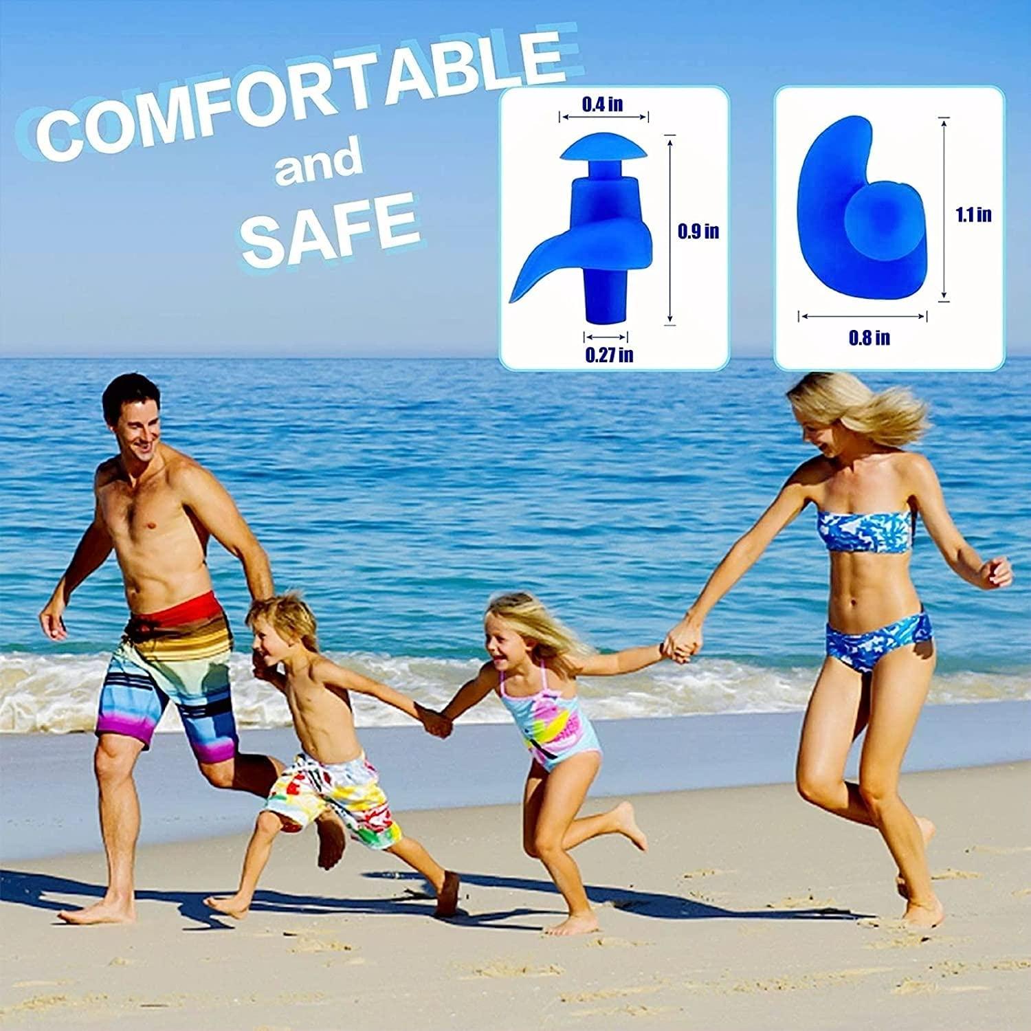 James HealthPlus Waterproof Swimming Earplugs Professional Silicone Swim Earplugs Adult Swimmers Children Diving Soft Anti-Noise Ear Plug New