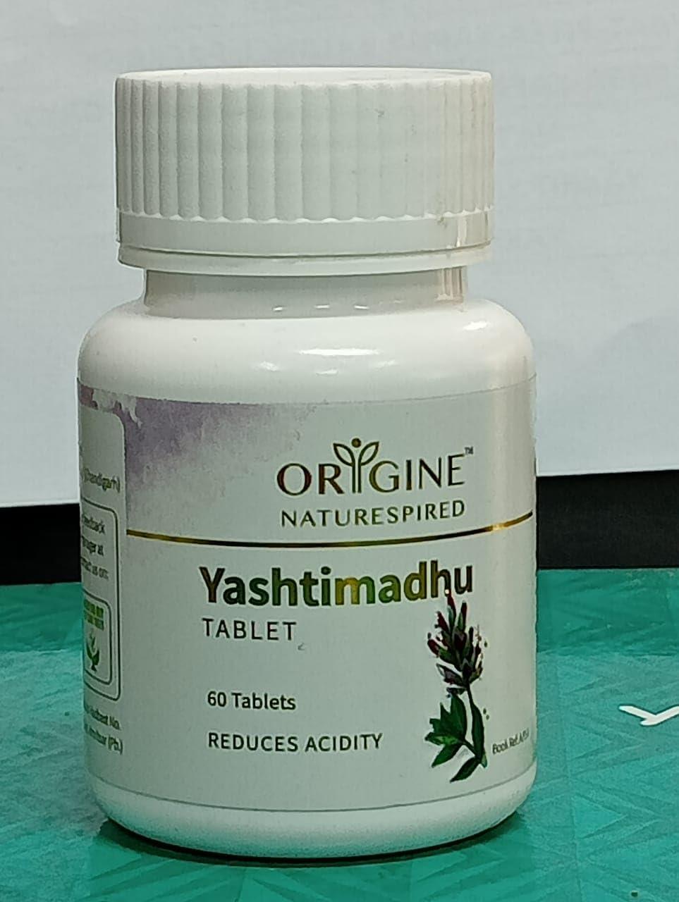 ORIGINE NATURESPIRED Origine Naturespired Yashtimadhu Wellness Pure Herbs Yashtimadhu | For Respiratory & Gastric Wellness | Natural & Safe Ayurvedic Antacid, 60 Tablets
