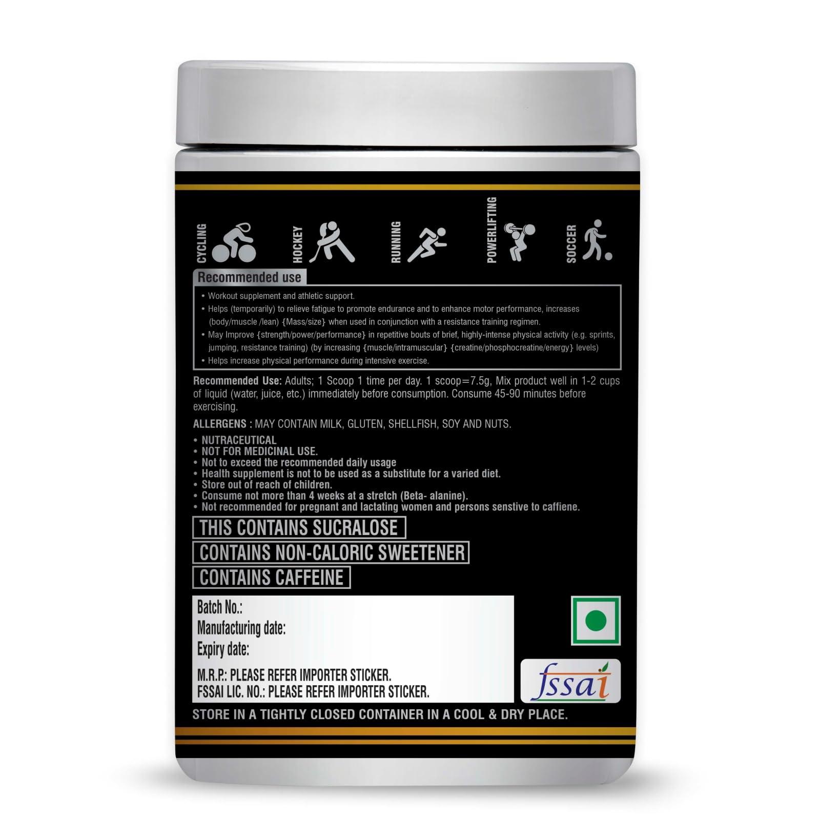 Muscle Trail MUSCLETRAIL Thunder Pre Workout - Amino Energy Supplement for Men and Women | 40 Servings | (Imported, Made In Canada) |White Freeze Flavor