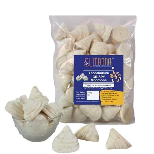 EL Manna Traders Thoothukudi Macroons Enriched with Cashews - EL Manna Macroons 250g Pack (250*1)