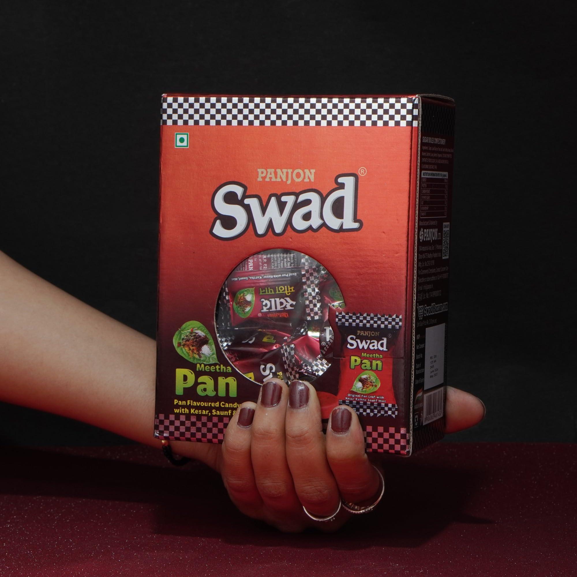 Swad Swad Meetha Pan Candy Gift Box (Original Paan Flavour with Saunf, Kesar & Mint) 125 Toffee x 1 Box Pack