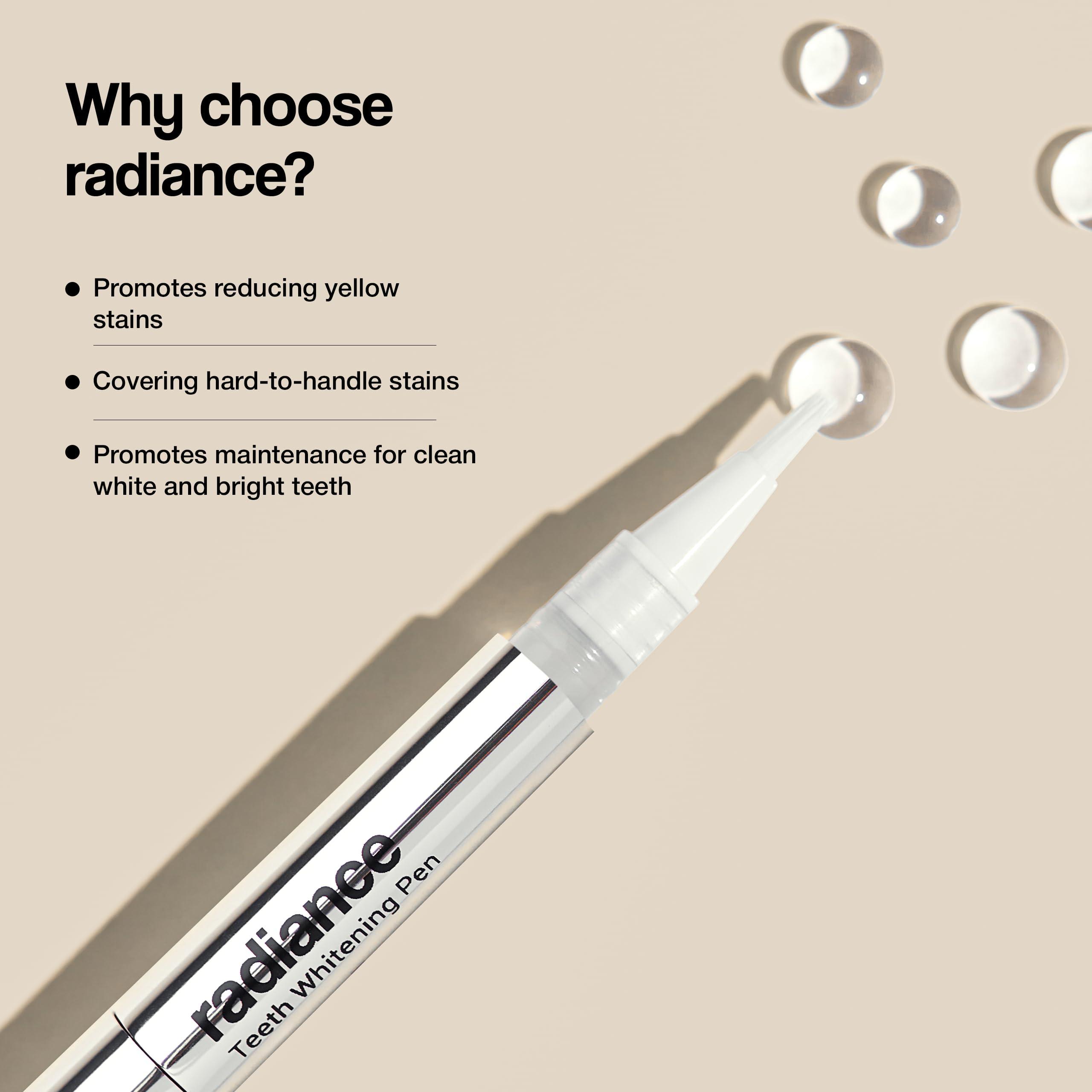 Salt Salt Radiance Teeth Whitening Pen | Control Stain Build-Up | Dental Maintenance & Brightening | Lemongrass Flavour | 2.5ml