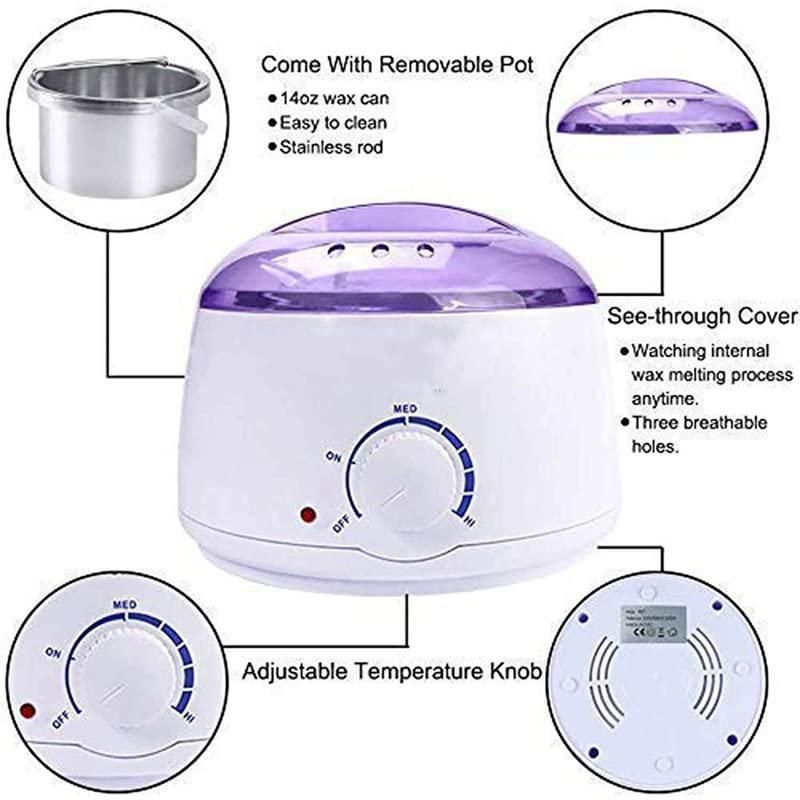 2 N FASHION Pro Wax 100 Warmer Hot Wax Heater with Temperature Control, Wax Machine for Women, Wax Heater for waxing