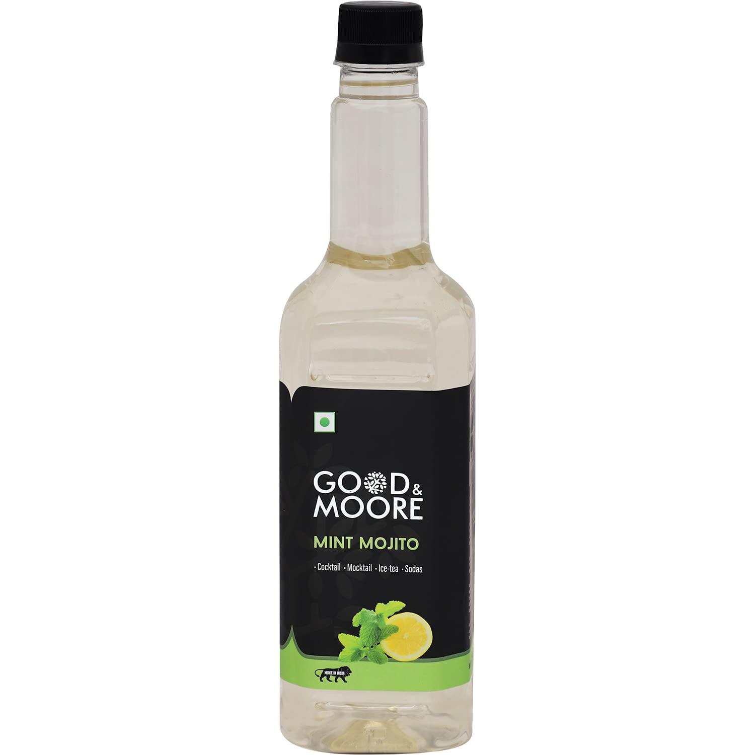 GOOD+MOORE GOOD&MOORE Combo of 2 | Mint Mojito, Cosmopiltan | For Cocktail, Mocktail, Sodas, Ice-teas and more | Concentrated Syrup | (750ml x 2)
