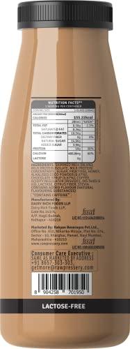 Raw Pressery Raw Pressery Dairy Protein Milkshake, Cold Coffee (12 x 200ml) 18gm Protein, Lactose Free Skimmed Milk, Ready-to-Drink