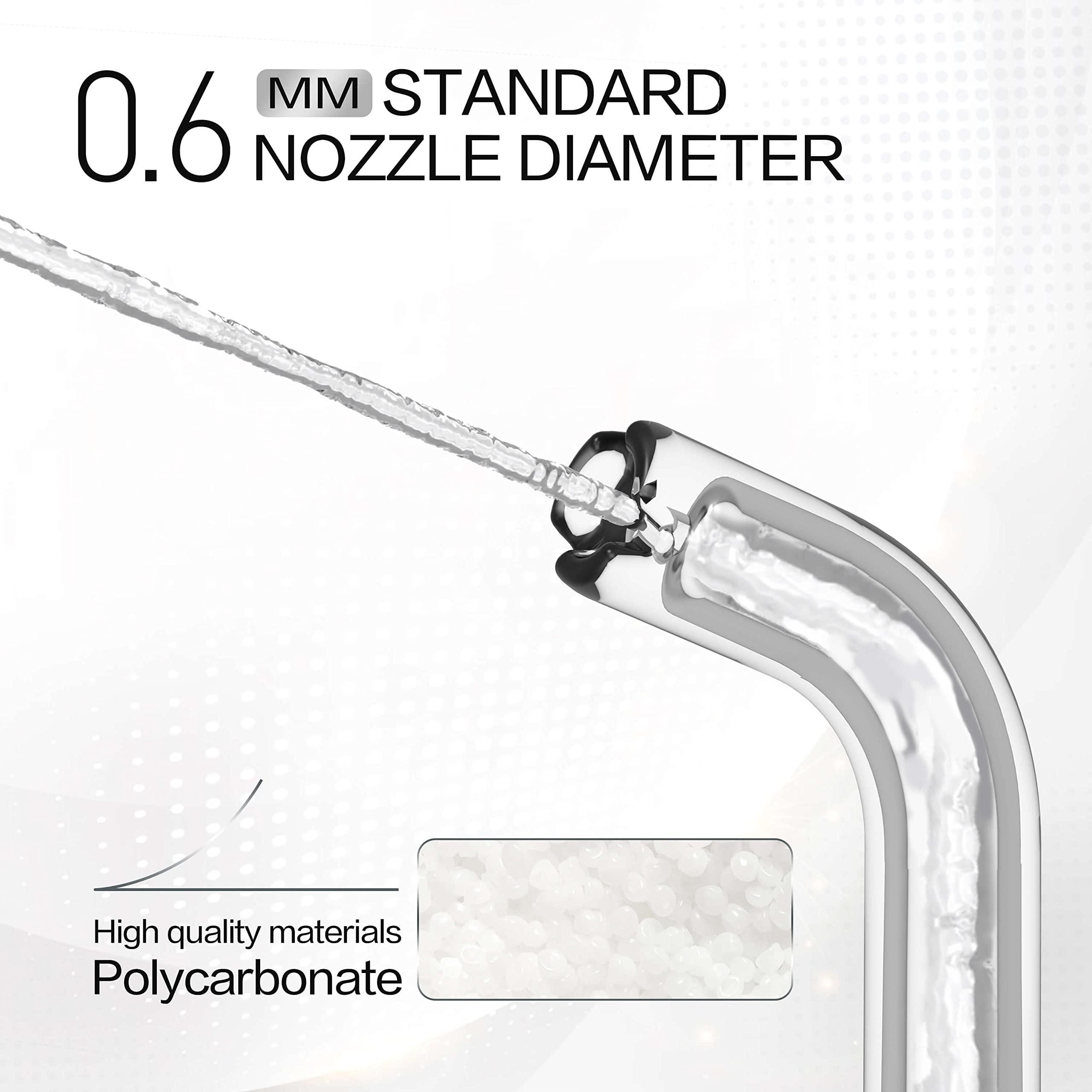 SYNHOPE 4pcs Standard Type Replacement Tips for SYNHOPE Mini Portable Water Flosser