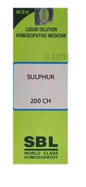 JH MONO SBL Sulphur Dilution 200 CH (30 ml) - Pack of 2