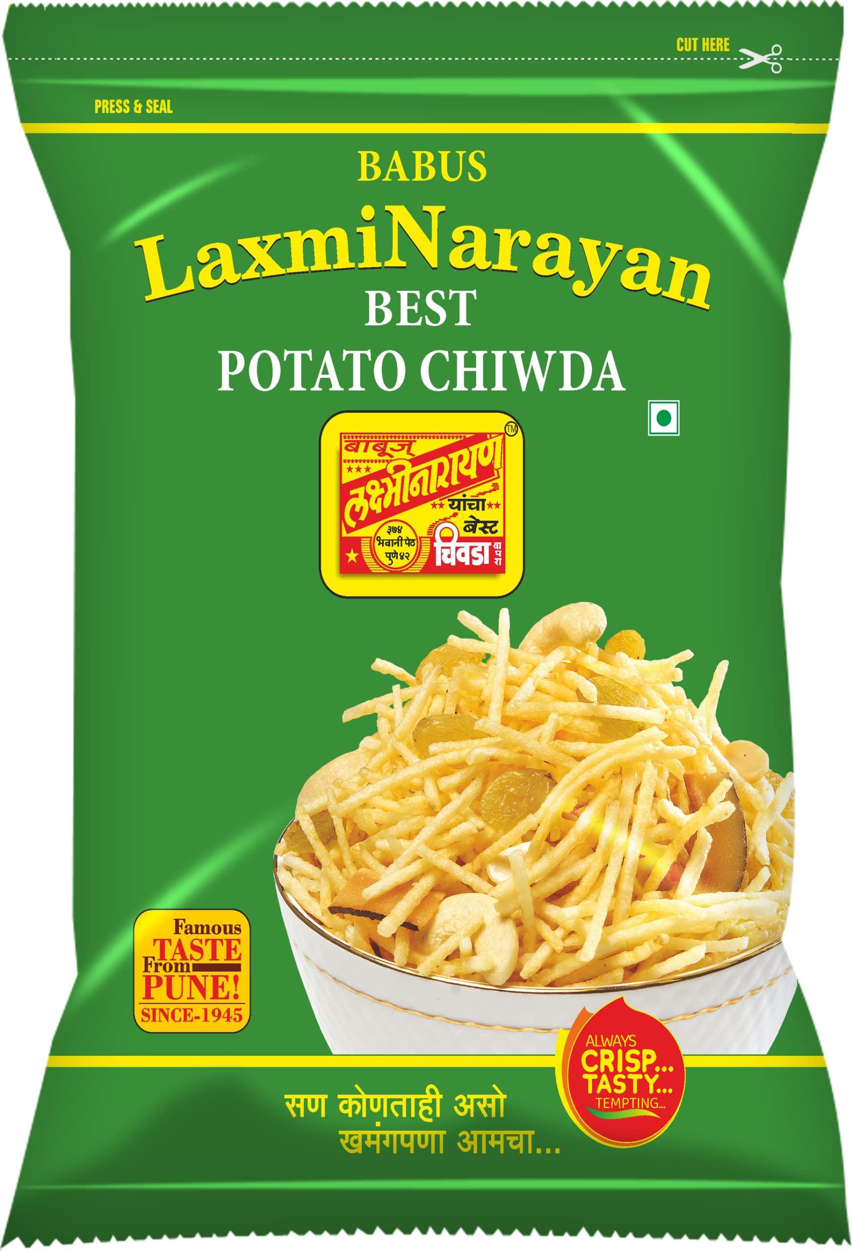 BABUS LAXMINARAYAN Babus Laxminarayan Fresh & Delicious Potato Chiwda (1 Count)_250Gm