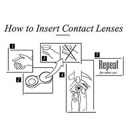 Choice Empire Choice Empire Monthly Colored Contact Lenses Zero Power for Eye Combo Pack of 2 with 1 Lens Travel Kit Red-Brown