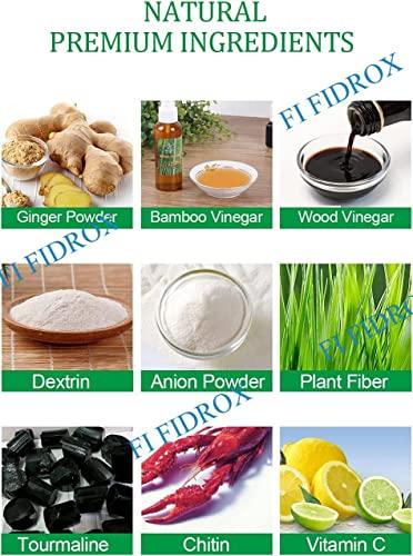 FI FIDROXIMPERIA FI Herbal Foot Pads | Ginger Foot Pads for Your Good Feet | Foot and Body Care | Apply, Sleep & Feel Better | All Natural & Premium Ingredients for Best Combination & Results (30 Count (Pack of 3))