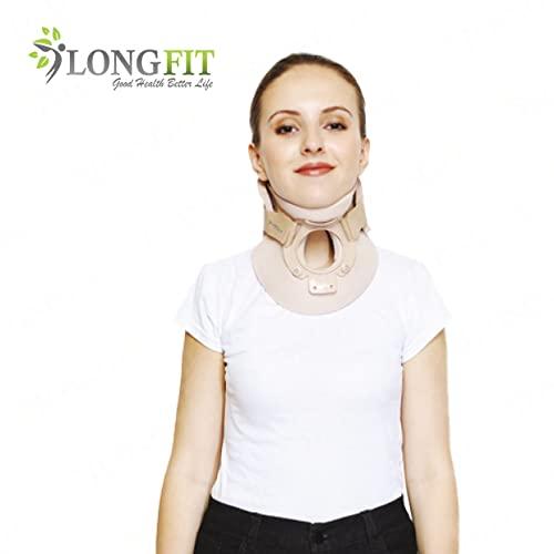 Longfit Longfit Philadelphia Collar Small Cervical Neck Brace Orthosis With Support Philadelphia Collar For Neck Pain Men Women Spondylitis Chin Support For Men & Women (L)